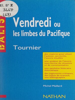 cover image of Vendredi ou Les limbes du Pacifique